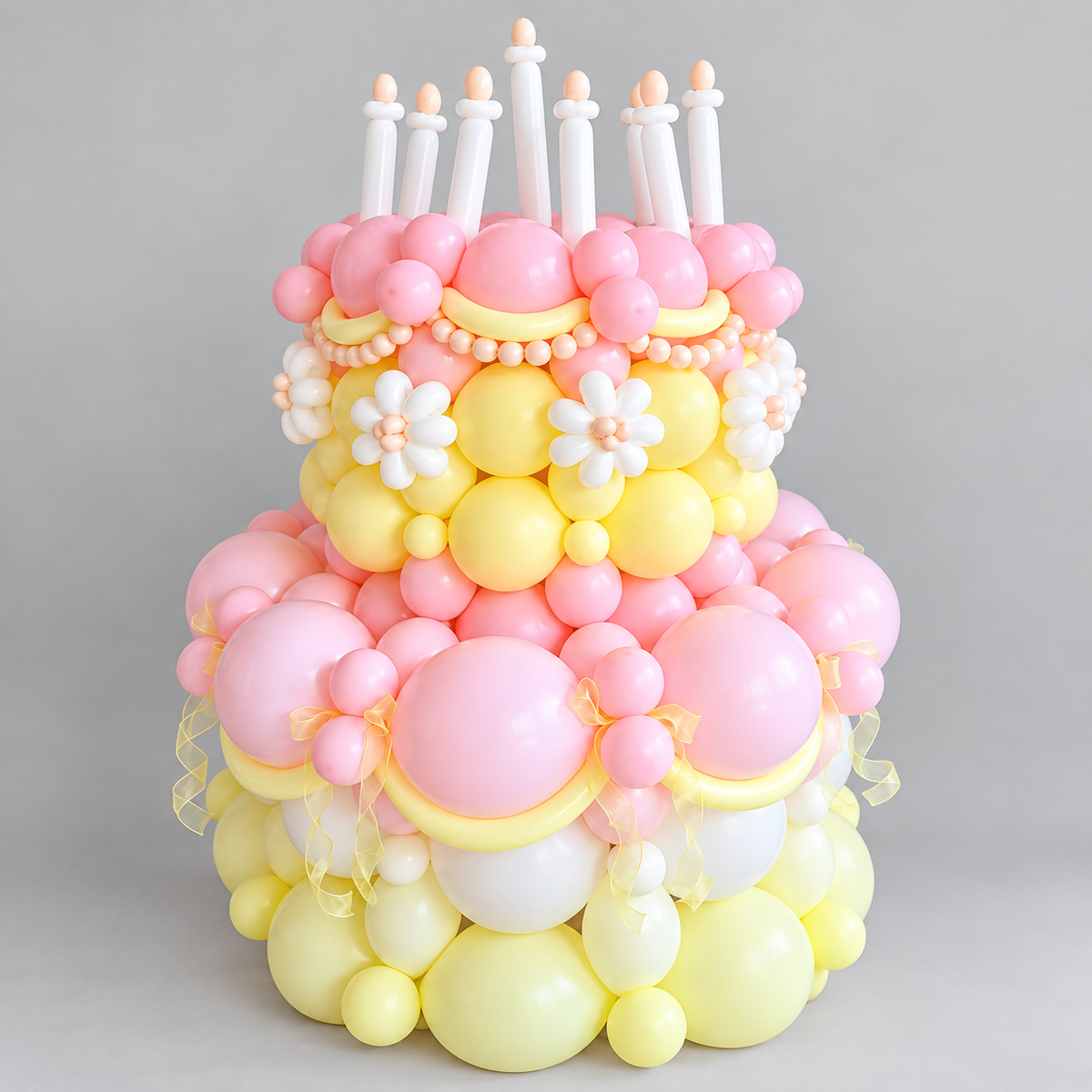 Pink Lemonade Birthday Balloon Cake