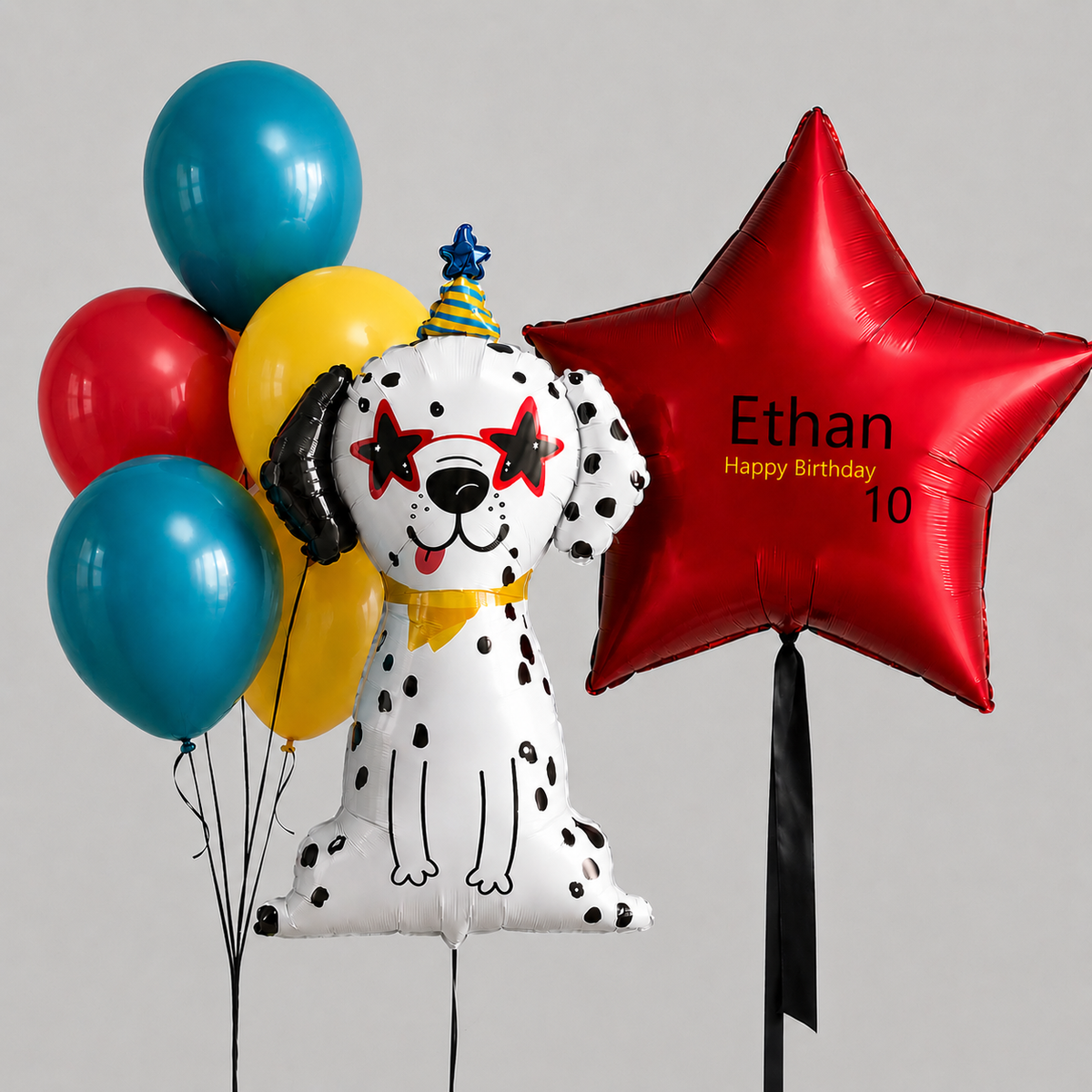 Dalmatian Birthday Balloon Set