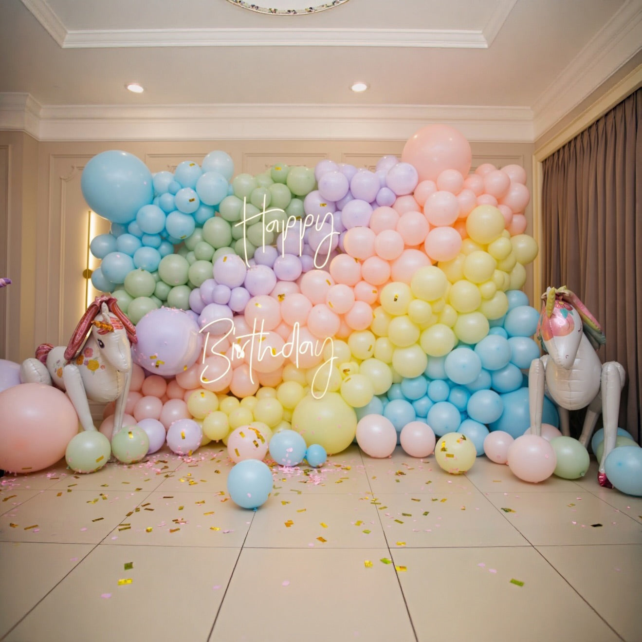 Pastel Balloon Wall
