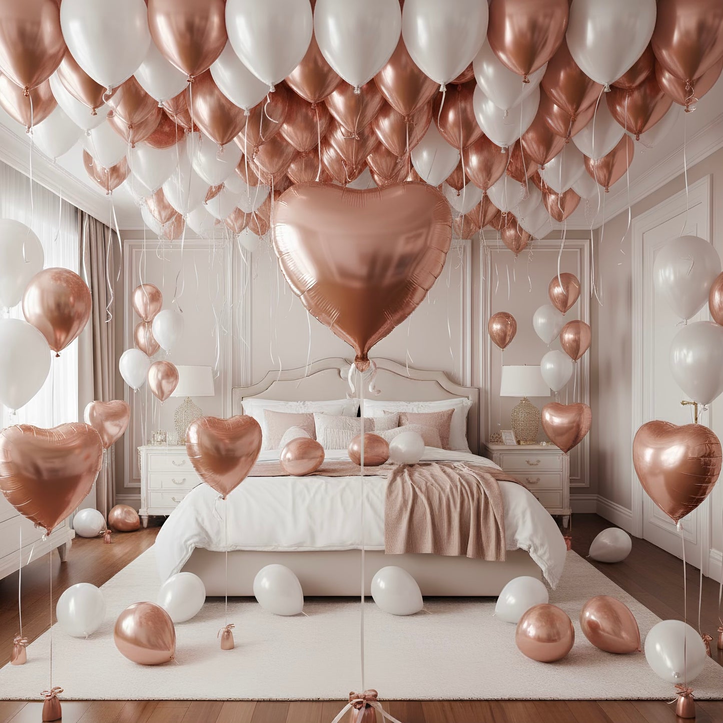 Grand Rose Gold Balloon Room Set (Customized)
