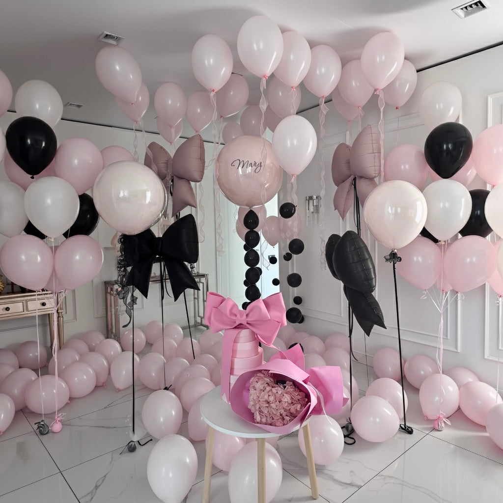 Grand Blush & Black Room Set