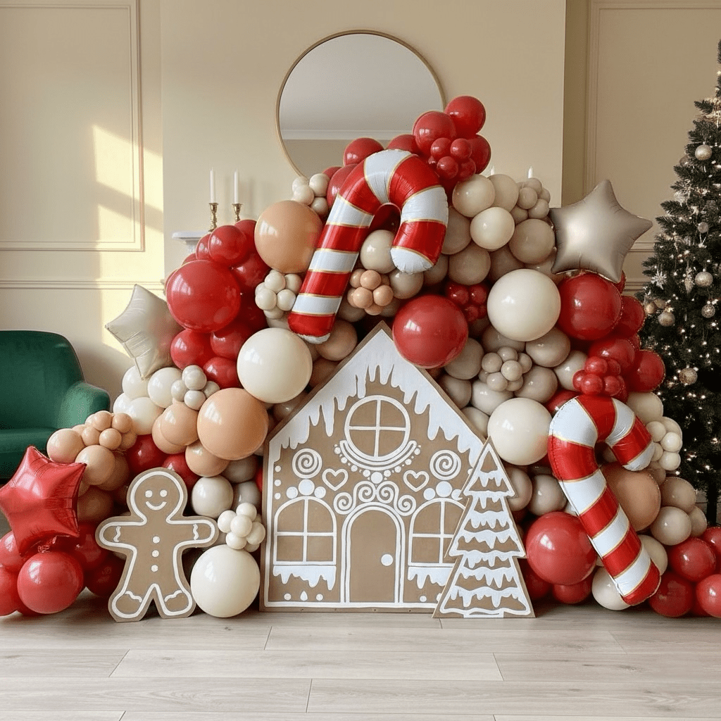 Gingerbread Wonderland Balloon Arrangement