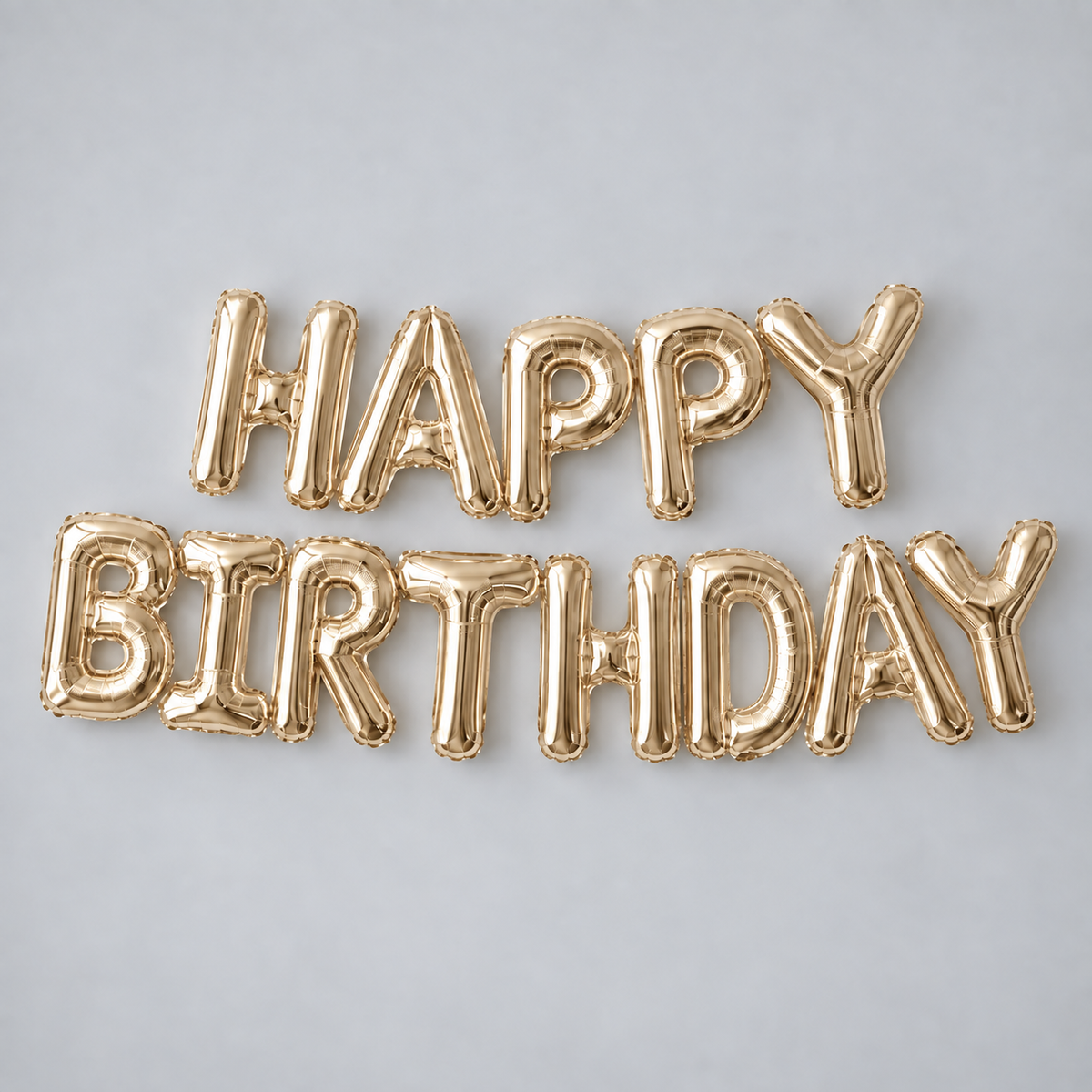“Happy Birthday” balloon sign - select color