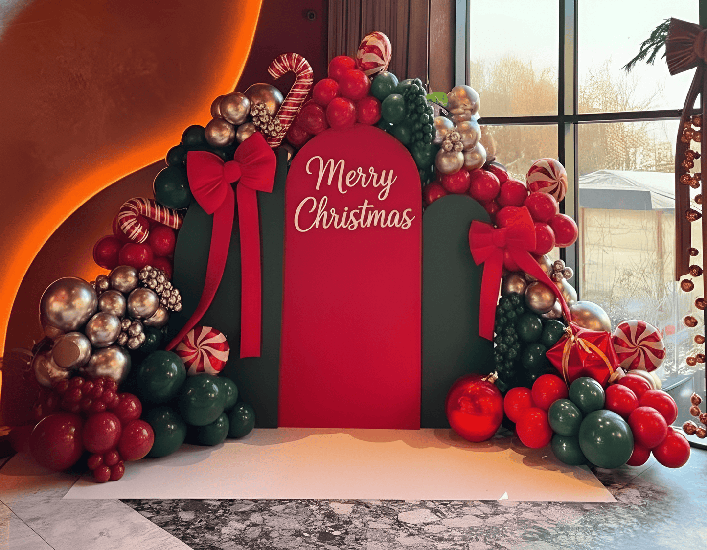 Majestic Holiday Balloon Archway