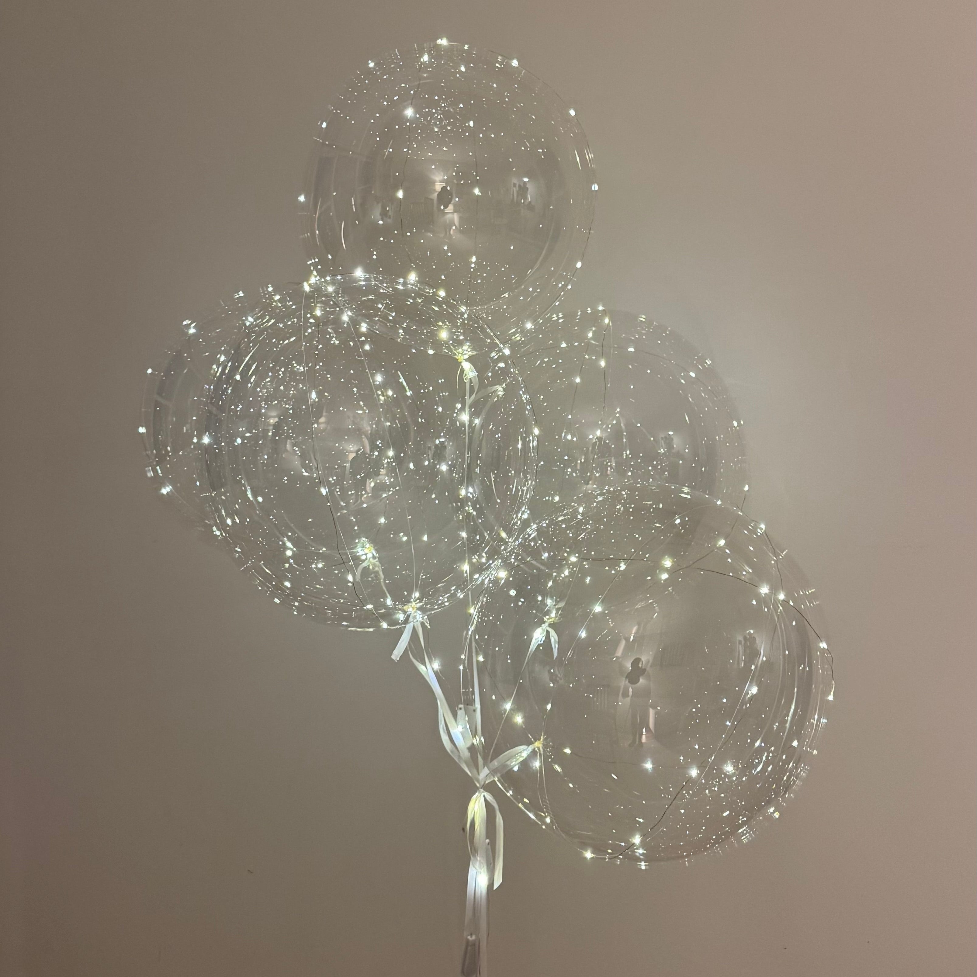 10 LED Balloons (helium inflated)
