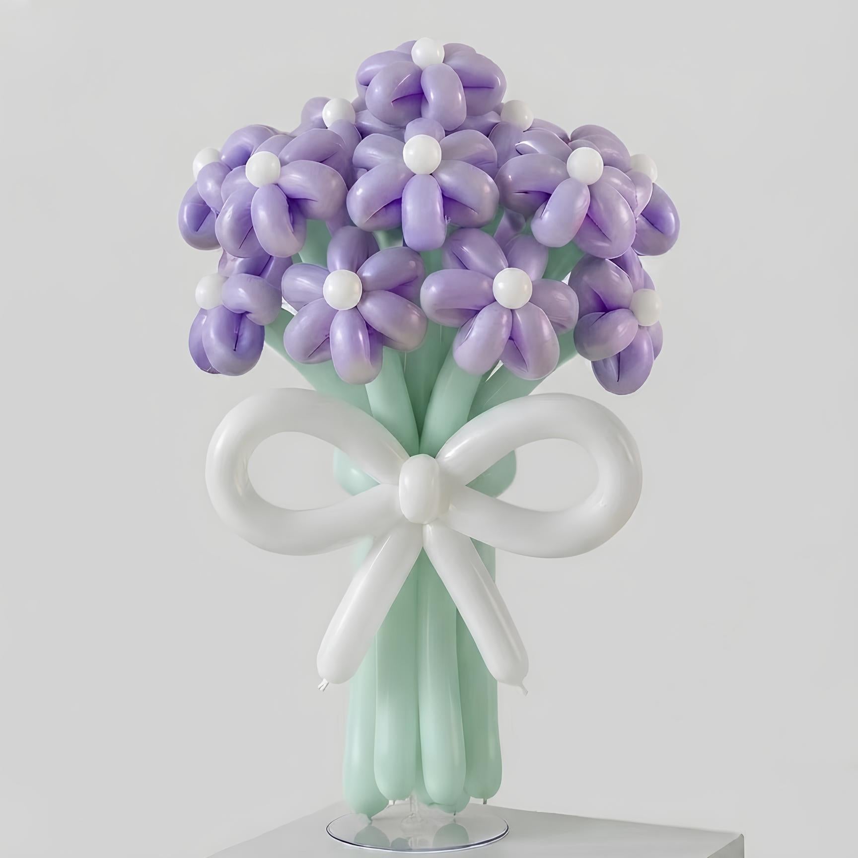 Pastel Lilac Balloon Daisies