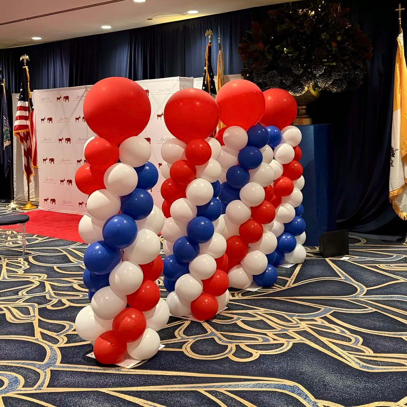 Patriotic Balloon Columns (set of 2 or 4)