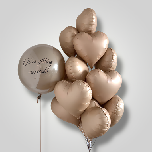 We're Getting Married Balloon Set (SELECT color)