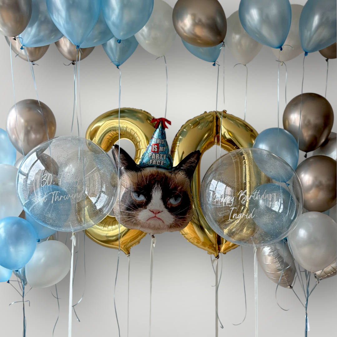 Giant Light Blue Grumpy Cat Set (Customized)