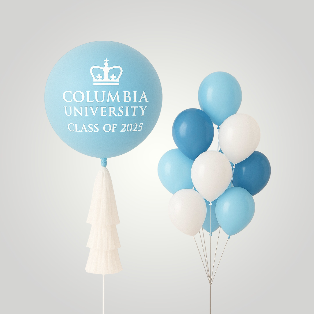 Columbia University Graduation Balloons - Custom