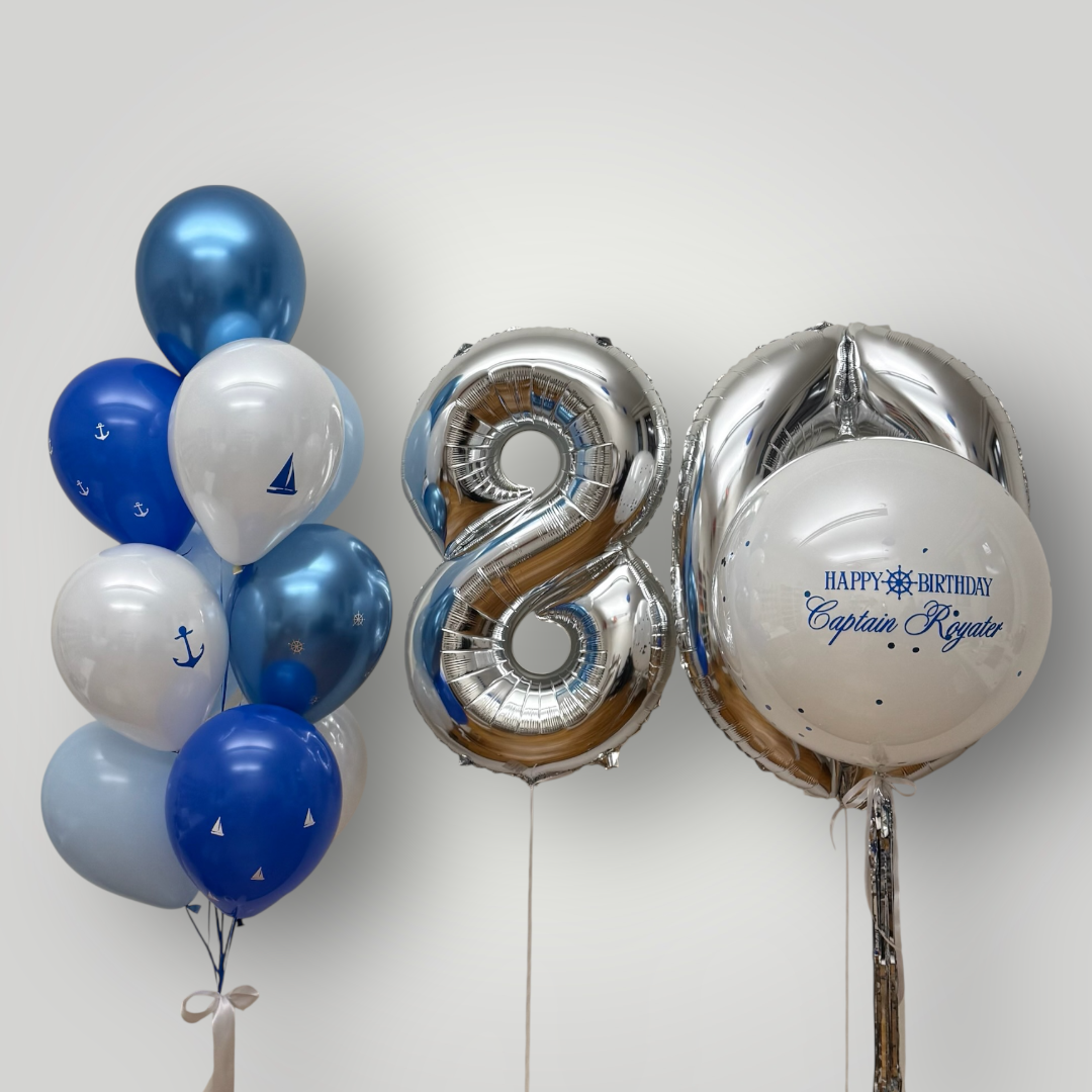 Captain Birthday Set (with custom stickers)
