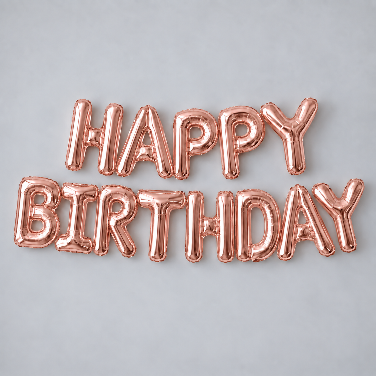 “Happy Birthday” balloon sign - select color
