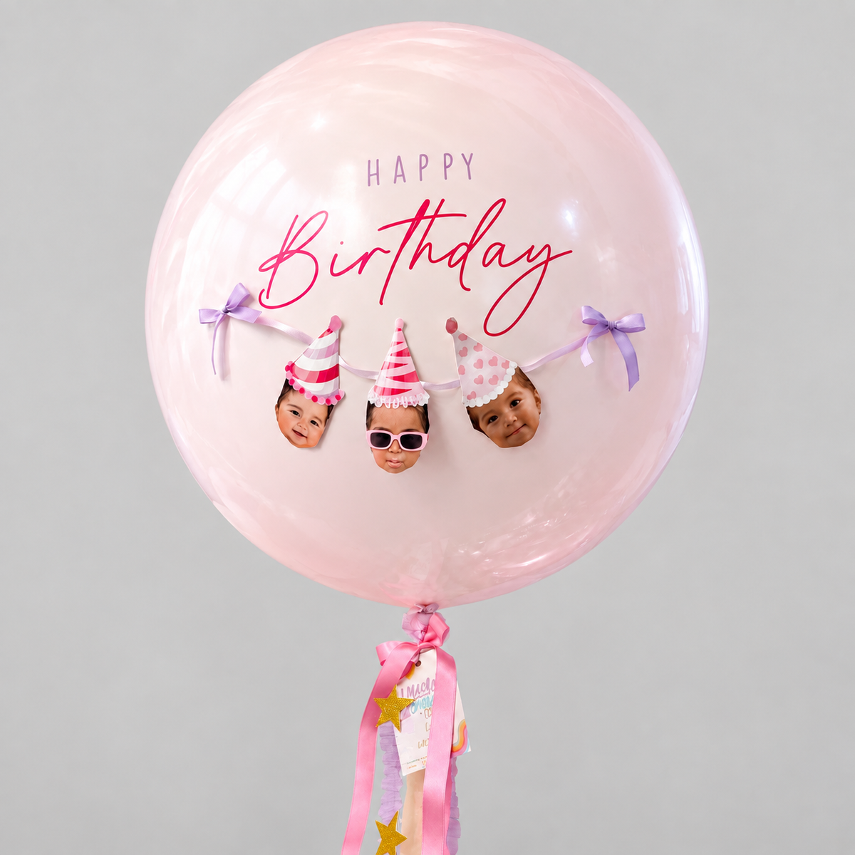 Custom Photo Birthday Balloon Set