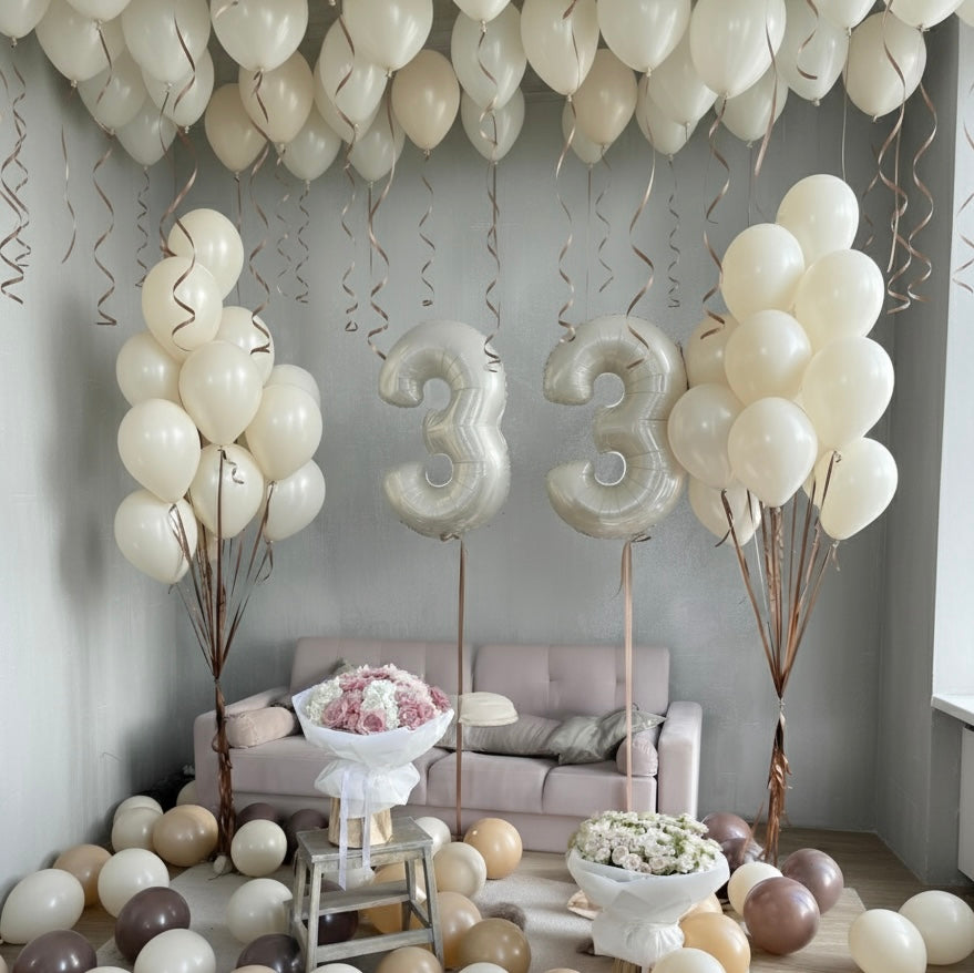 Cream Birthday Room Set