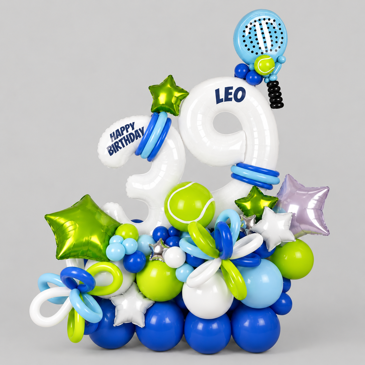 Tennis Balloon Numbers Display