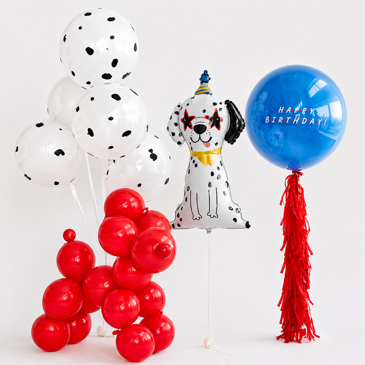 Dalmatian Birthday Balloon Set