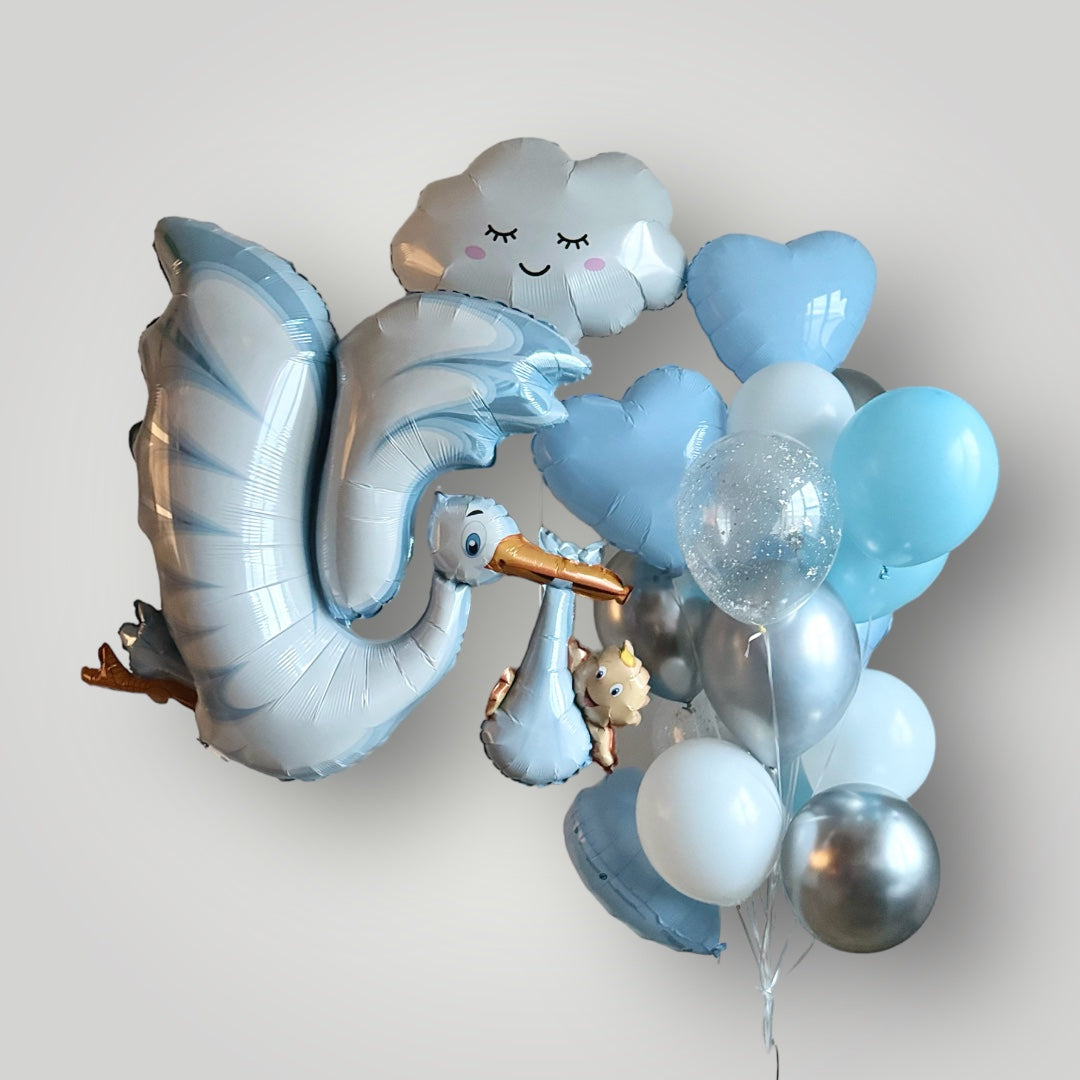 Welcome Stork Baby Boy