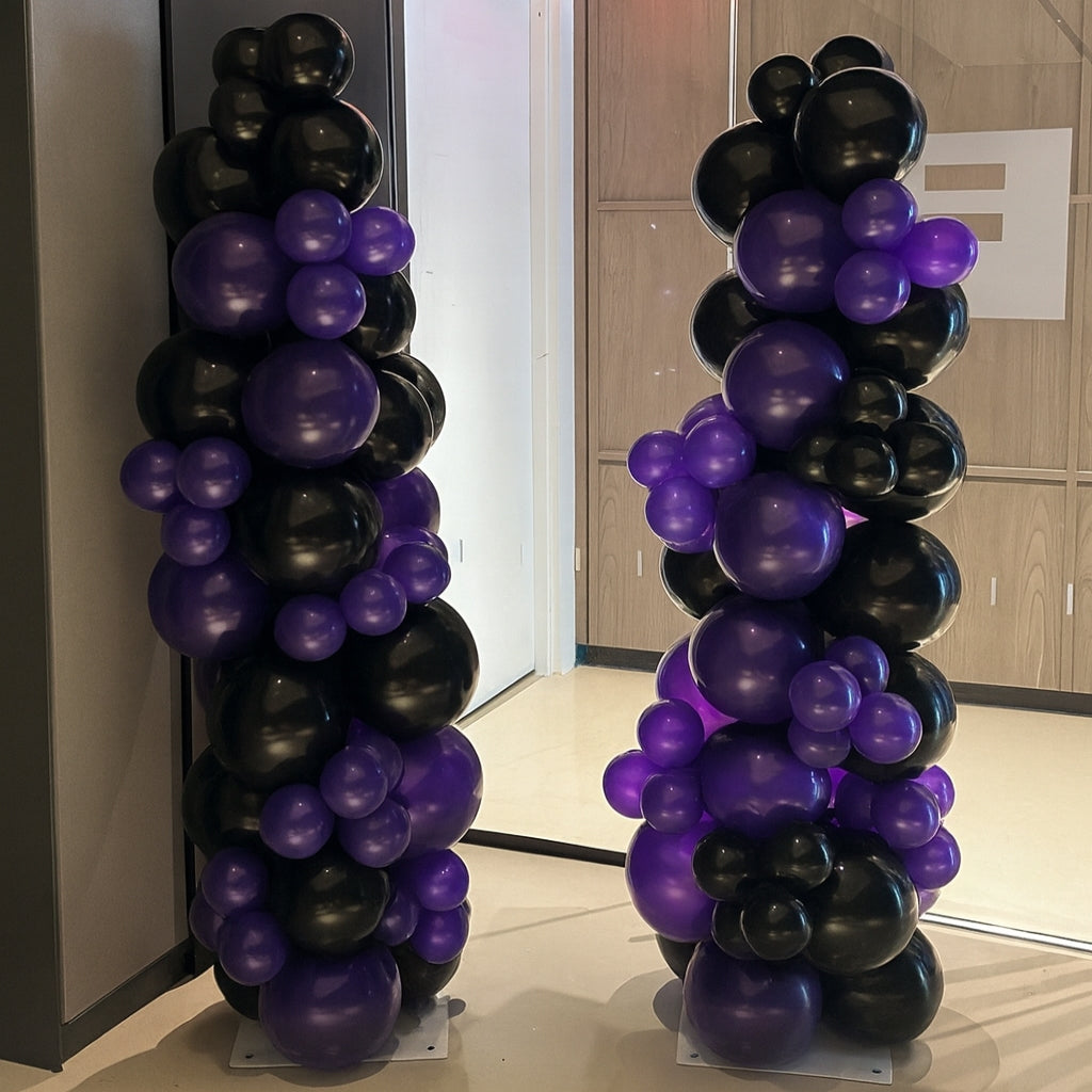 Organic Balloon Columns - Set of 2