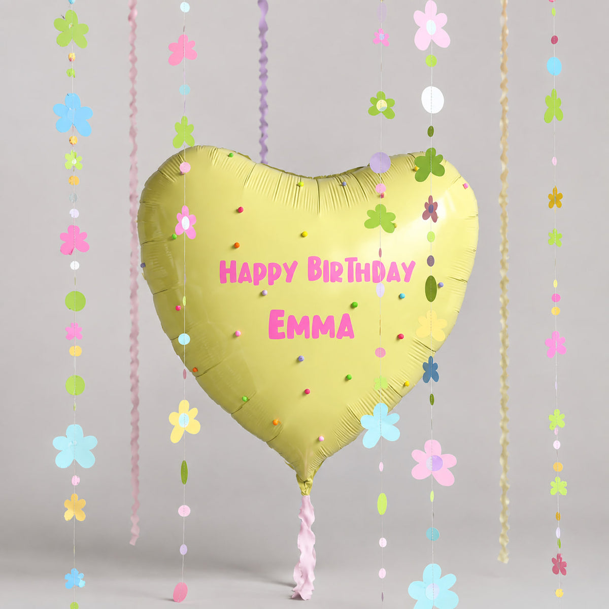 Personalized Birthday Heart Balloon