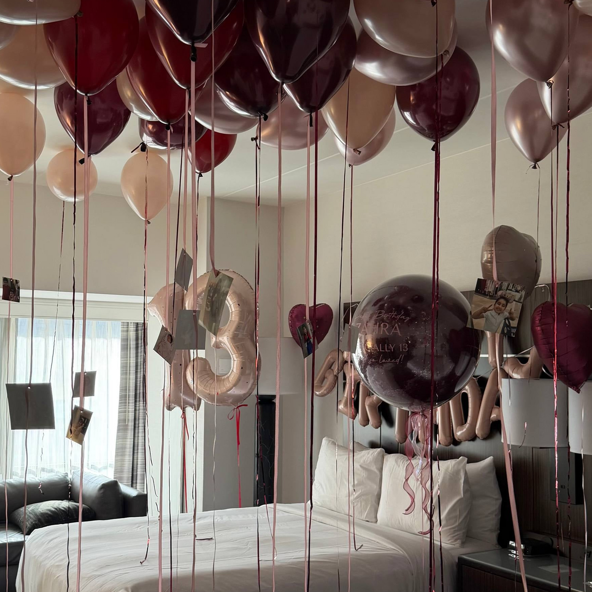 Burgundy Blush Photo Room Set