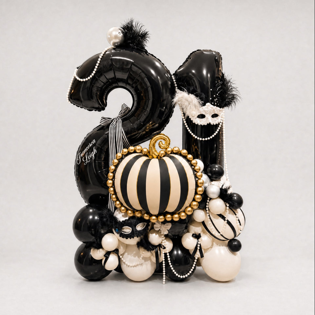 Midnight Masquerade Pumpkin Number Stack