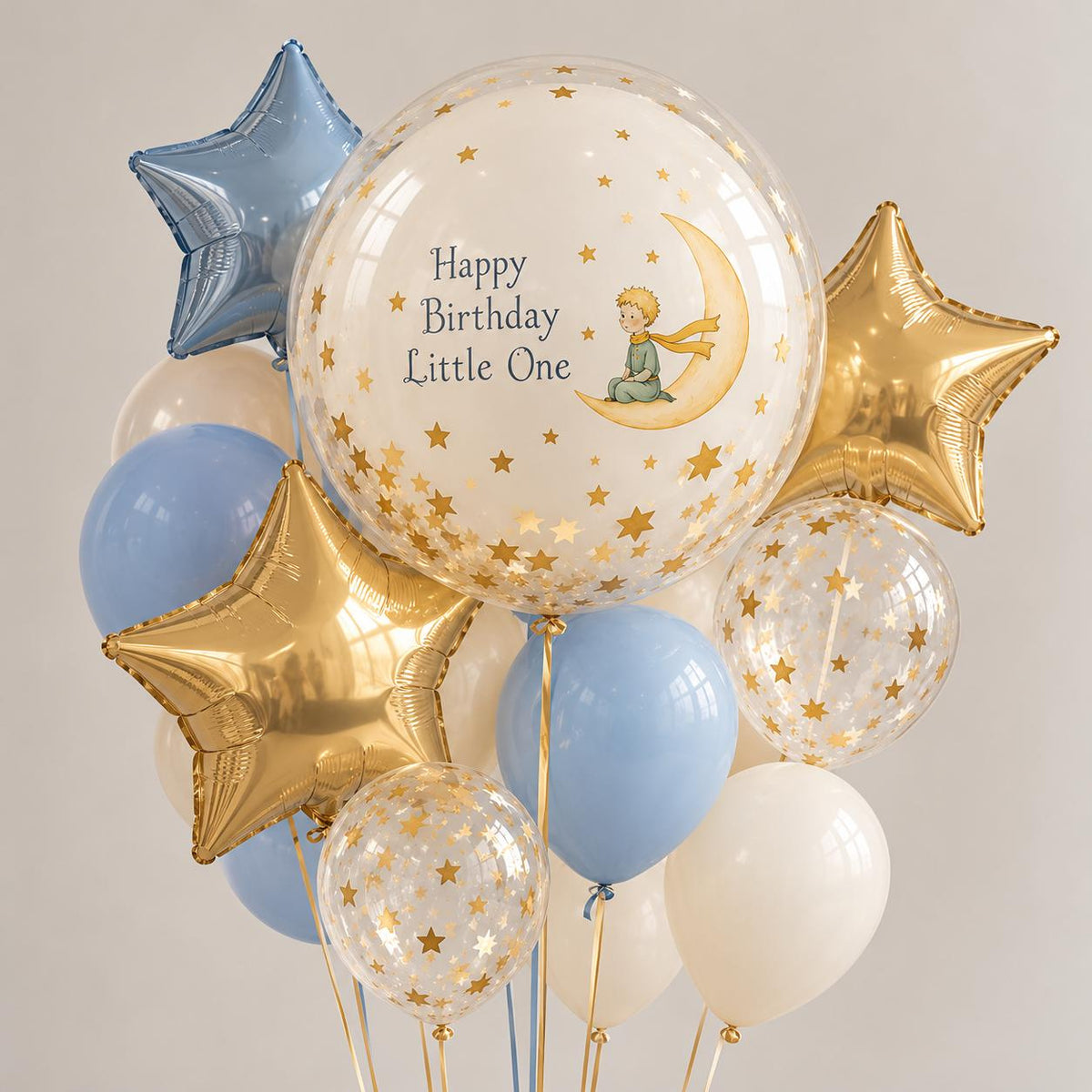 Starry Little Prince Birthday Balloon Set