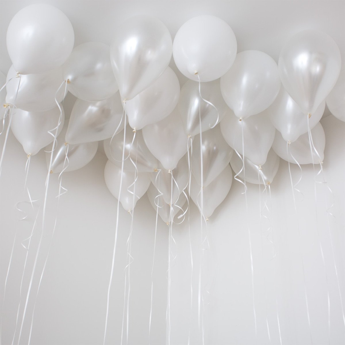 Pearl White Balloons