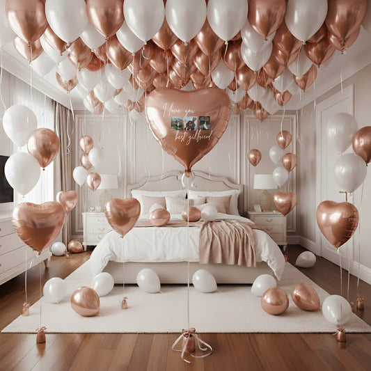 Grand Rose Gold Balloon Room Set (Customized)