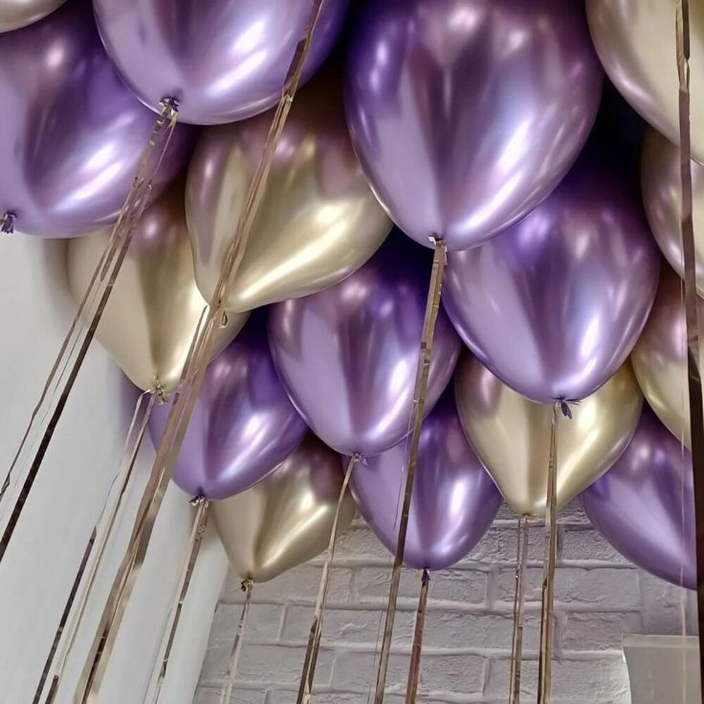 Purple Champagne Balloons