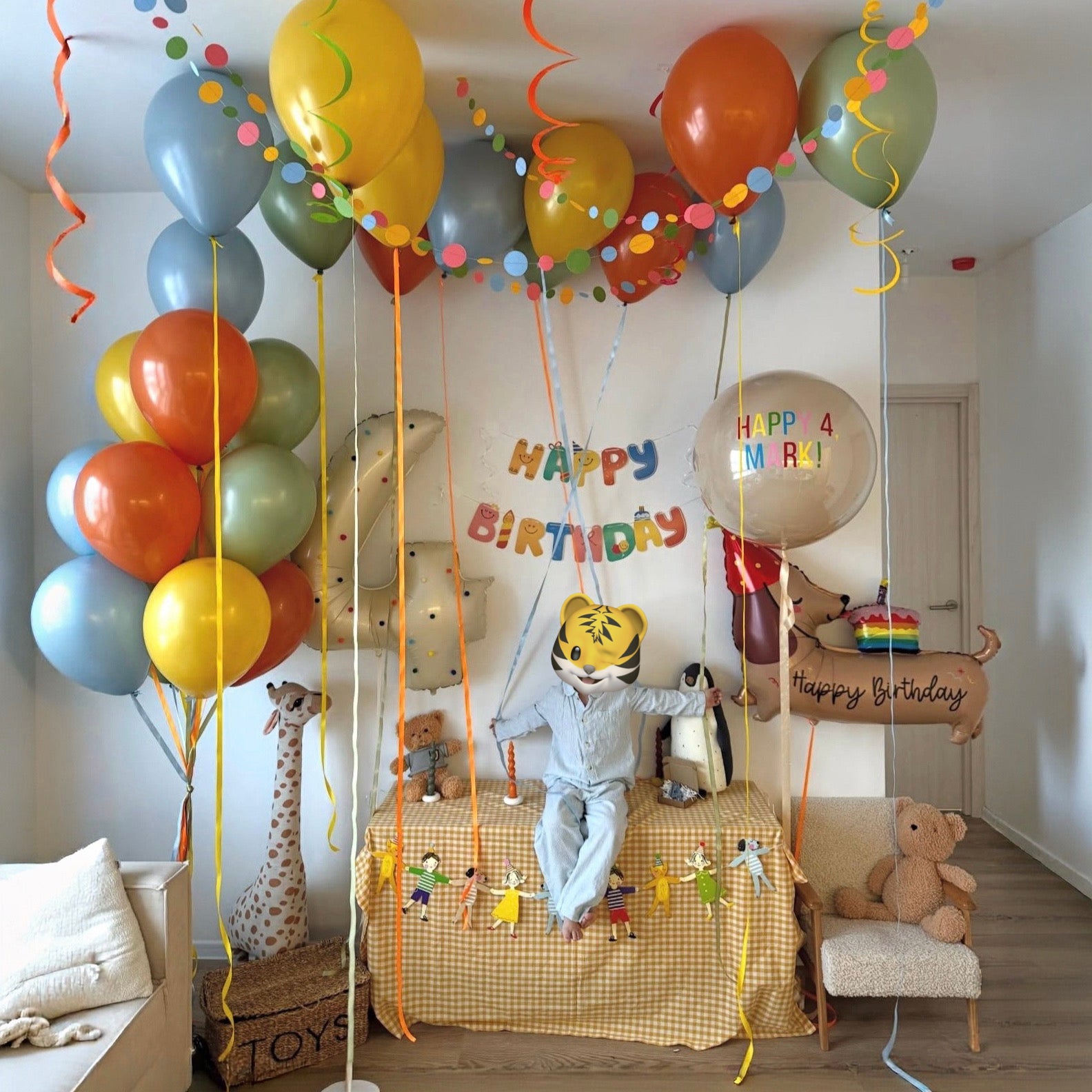 Safari Color Pop Birthday Room Set
