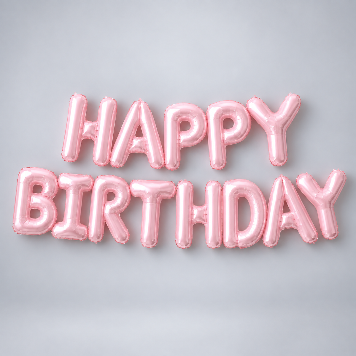 “Happy Birthday” balloon sign - select color