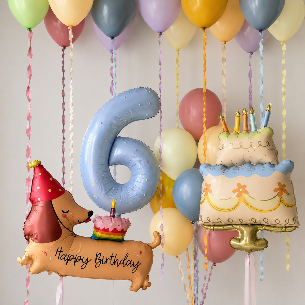 Pawty Time Birthday Balloon Set