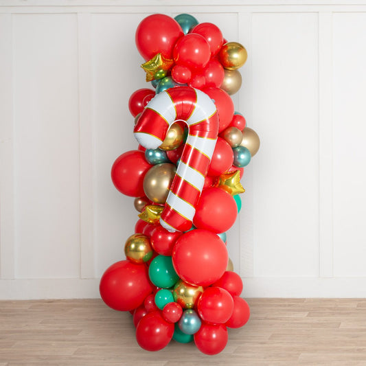 Christmas Candy Balloon Column