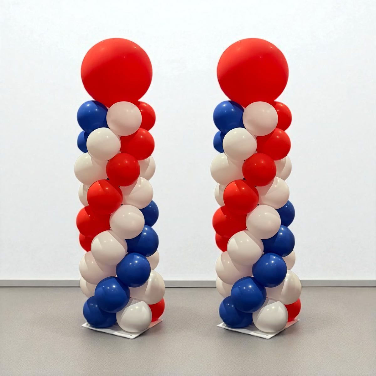 Balloon Columns - Elegant Event Decor, Customizable Colors