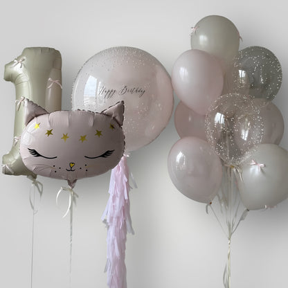 Pink Kitty Cat Birthday Set