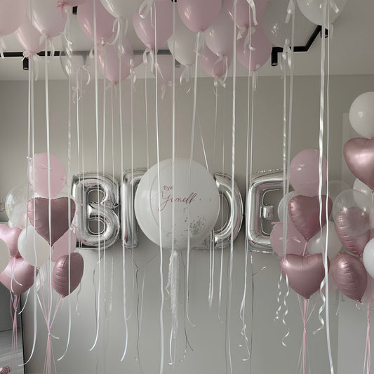 Bachelorette Party X-Large White & Pink Set