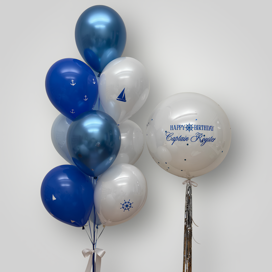 Captain Birthday Set (with custom stickers)