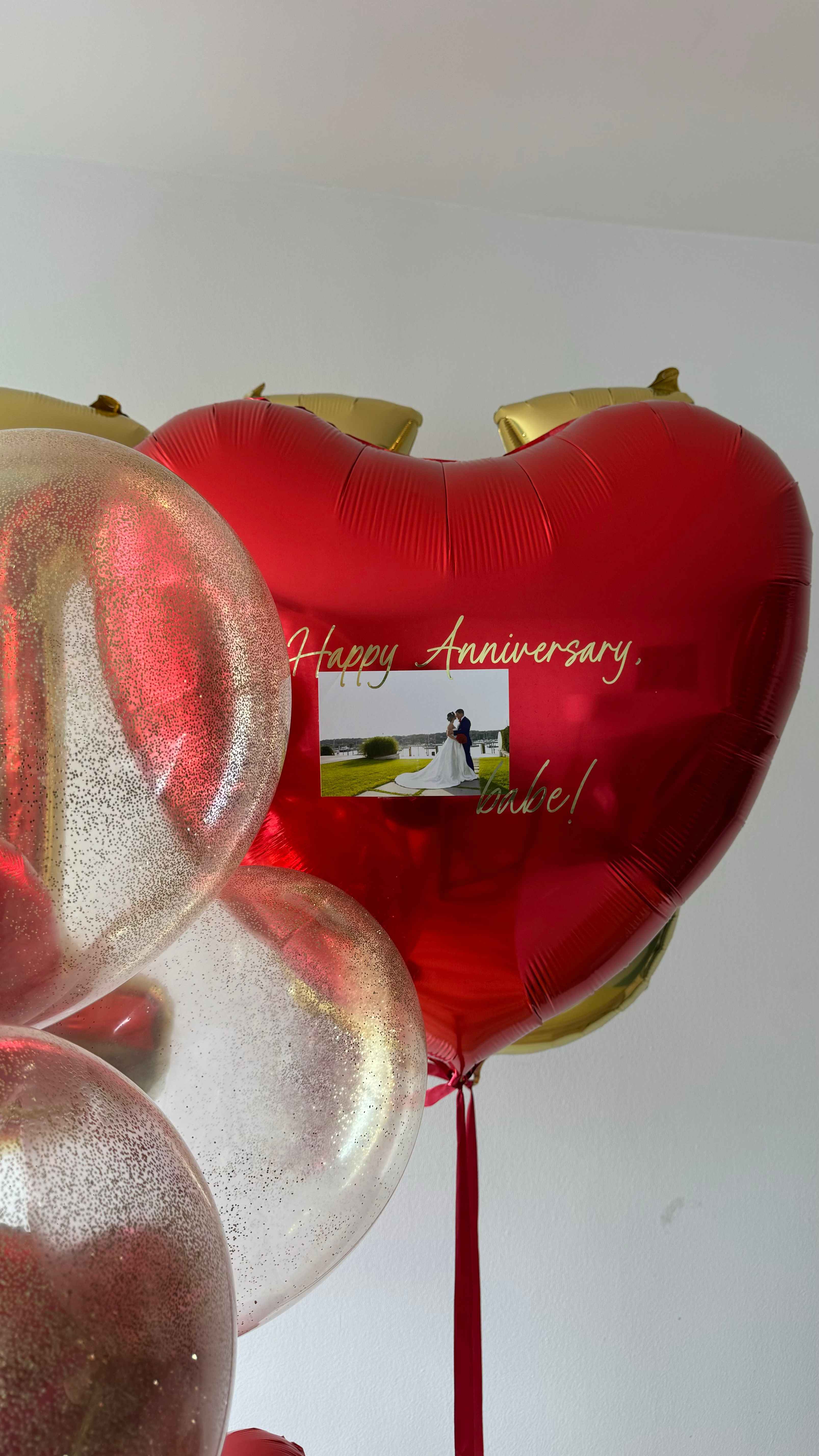 I LOVE U - Red & Gold Set (Customized)