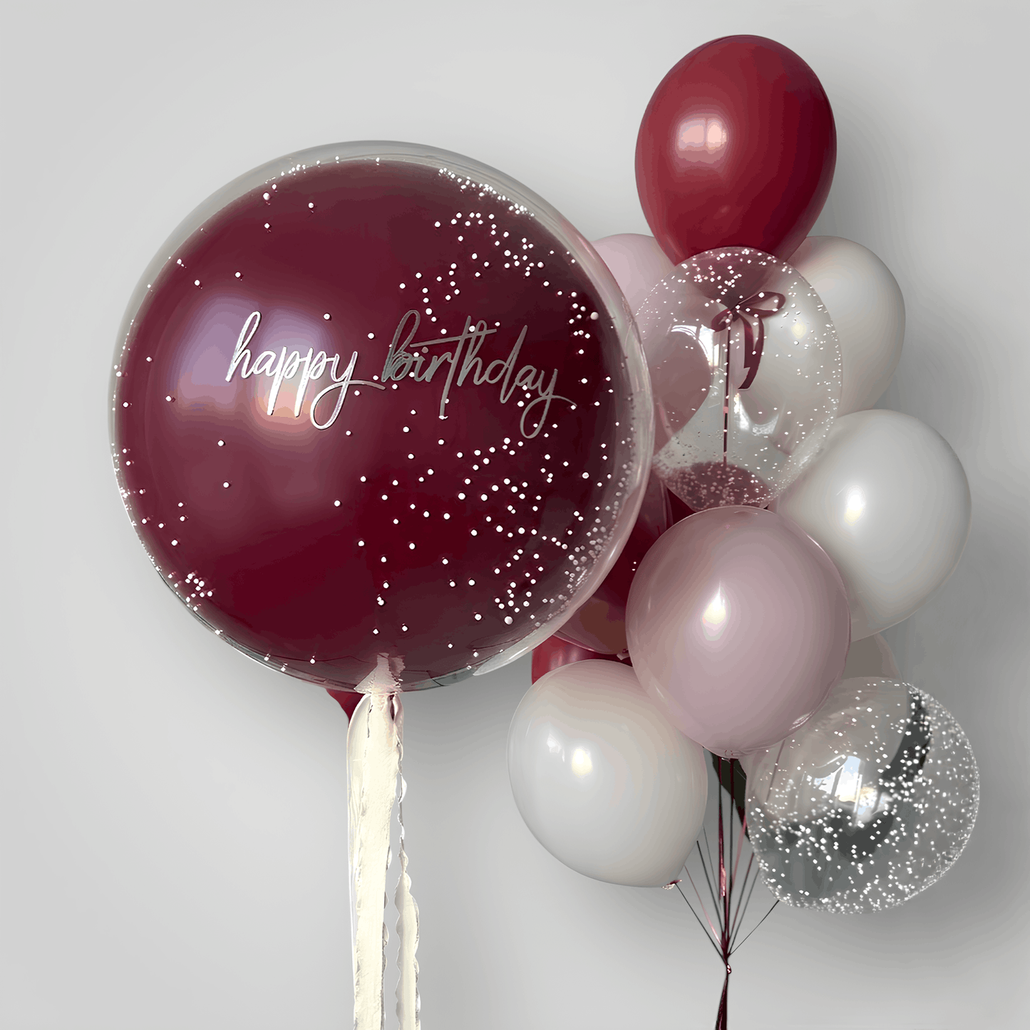 Burgundy Jumbo Balloon Set