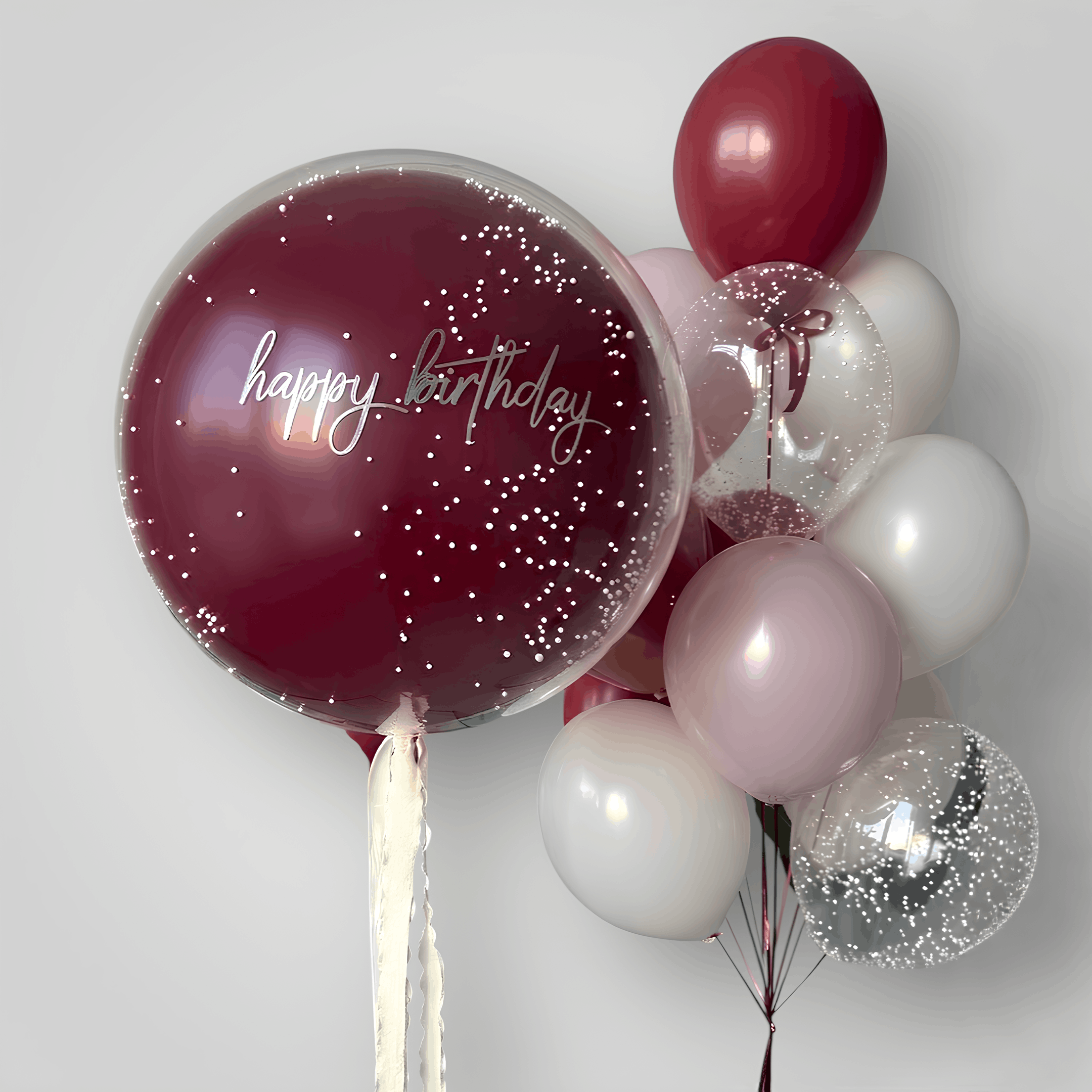 Burgundy Jumbo Balloon Set
