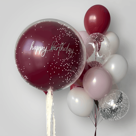 Burgundy Jumbo Balloon Set