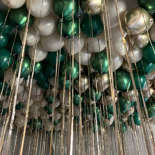 Emerald Champagne Balloons