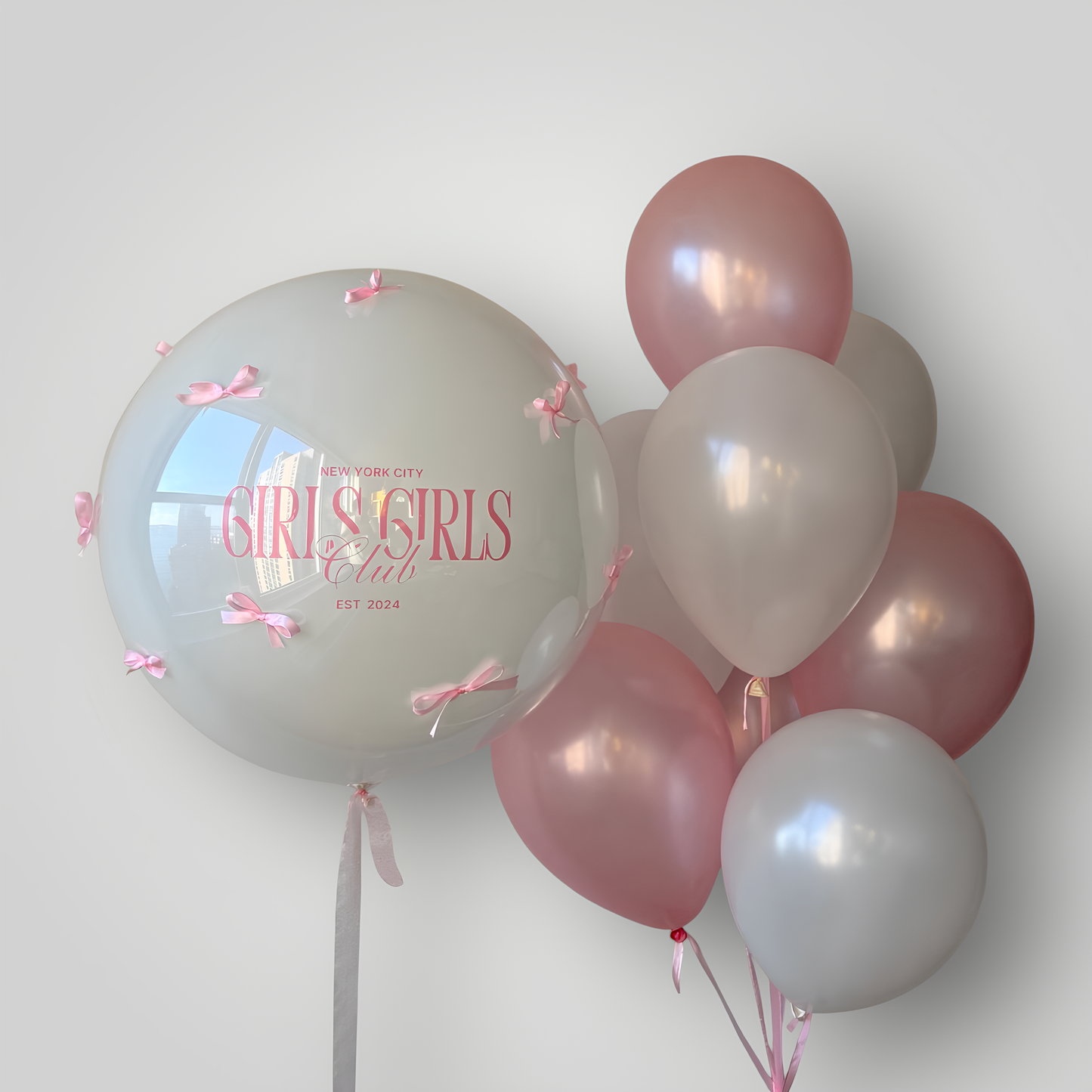 Pearl Bows Balloon Set (Customized)