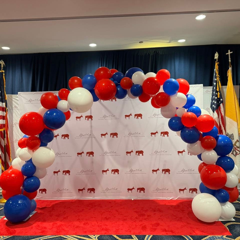 Patriotic Organic Balloon Arch