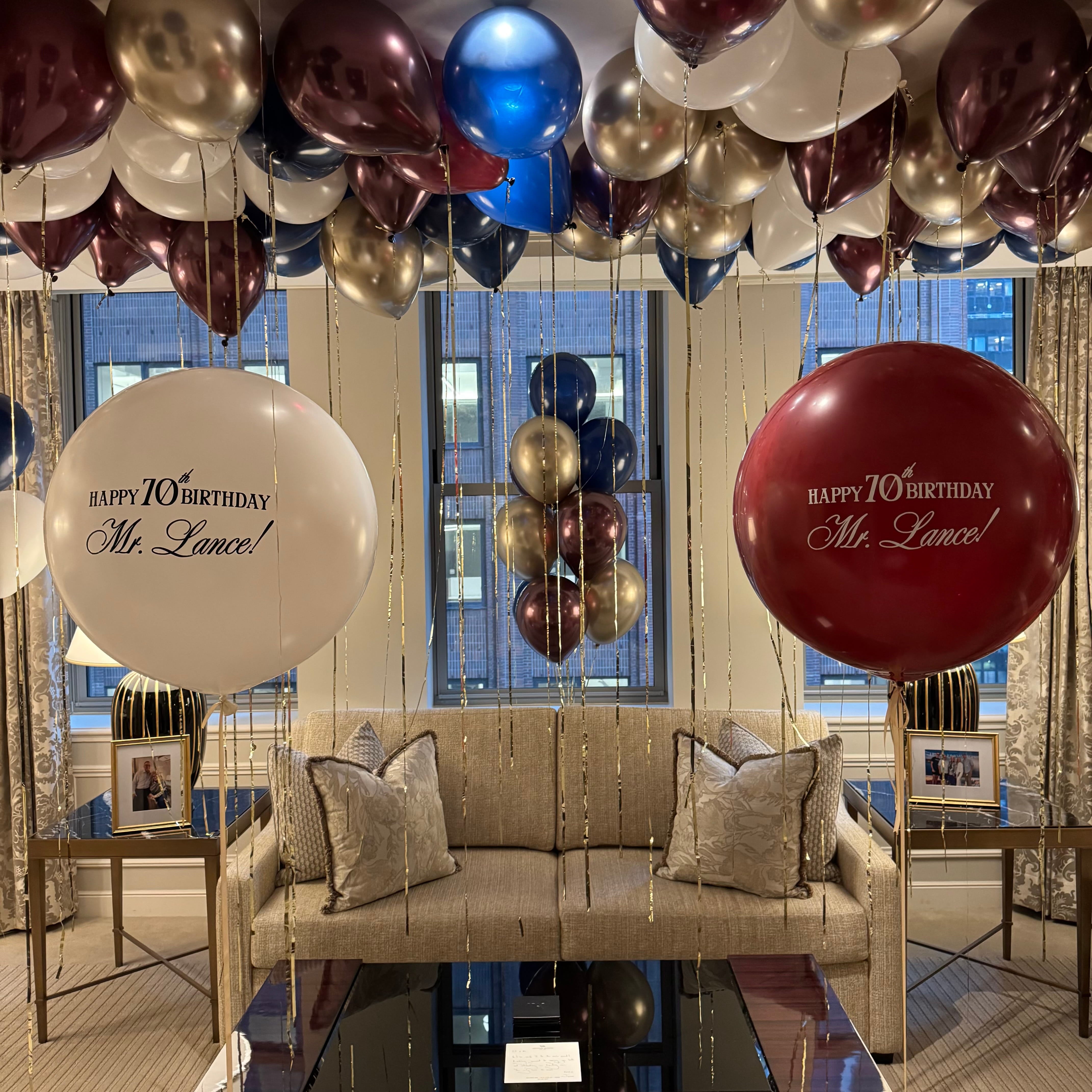 Burgundy & Champagne Grand Room Set (Customized)
