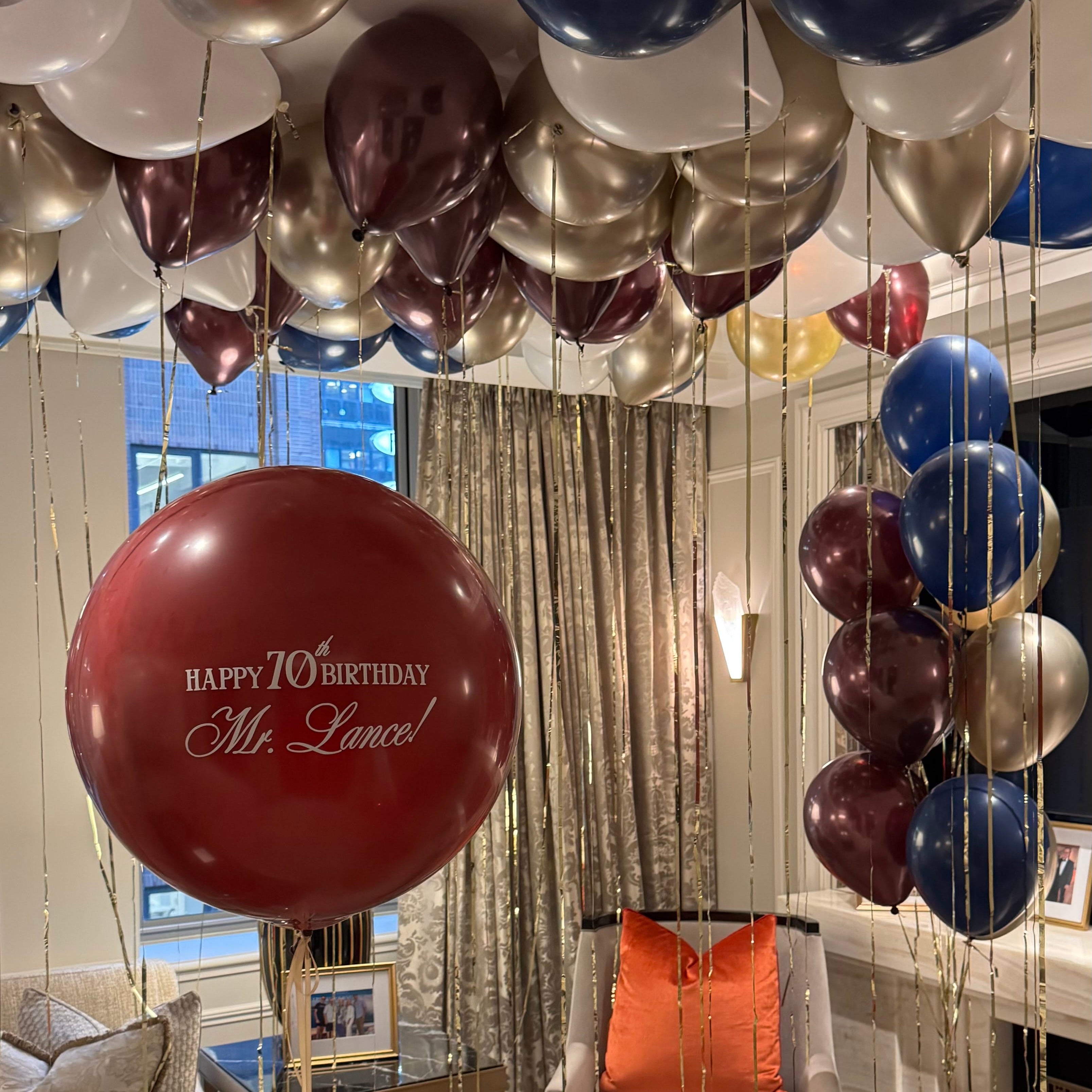 Burgundy & Champagne Grand Room Set (Customized)