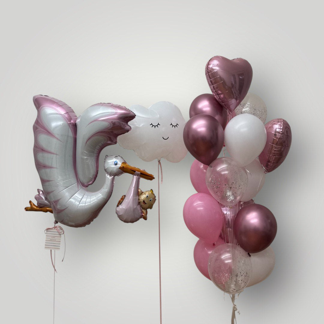 Welcome Stork Baby Girl