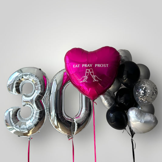 Magenta Silver Birthday (customized)