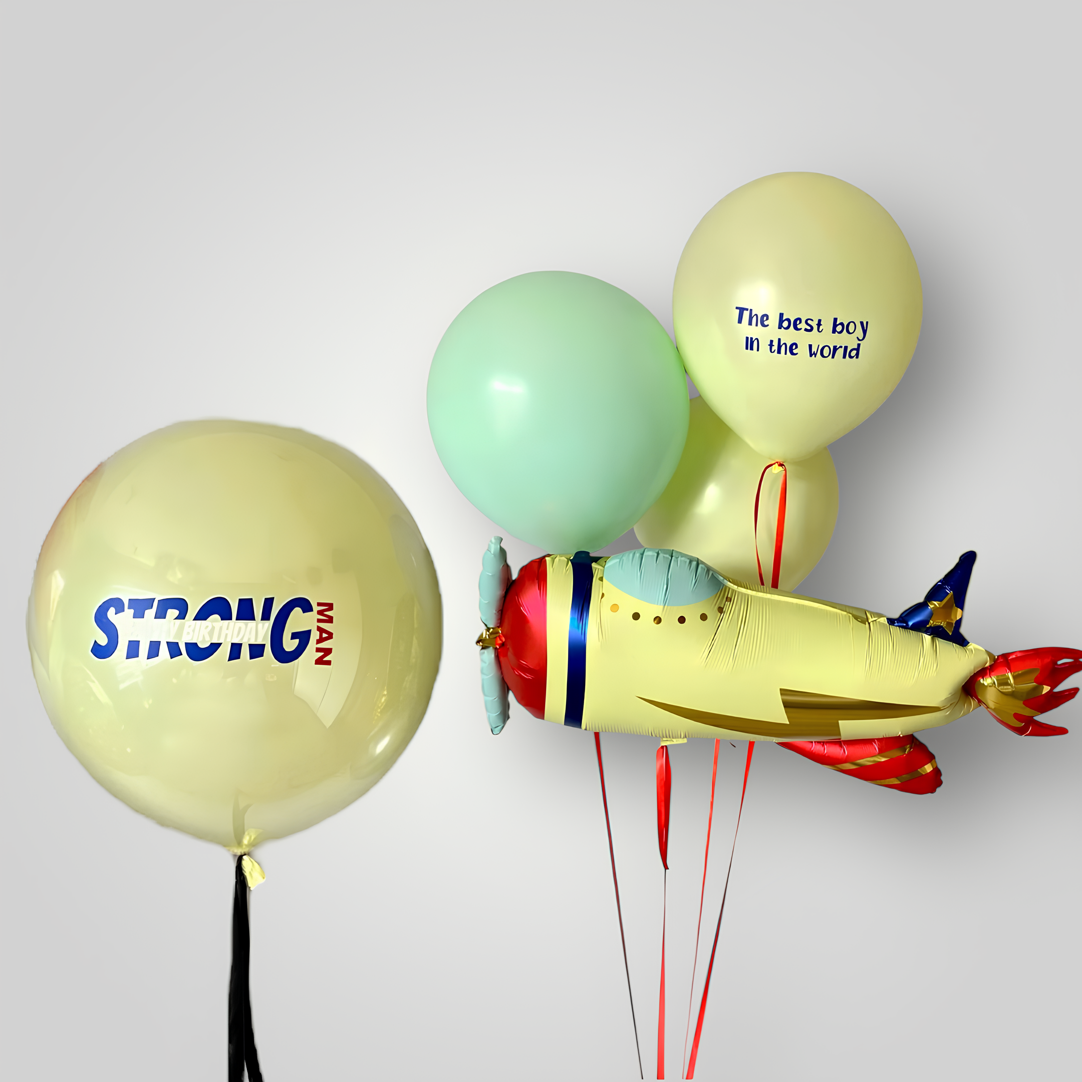 Lemon Airplane Birthday Set