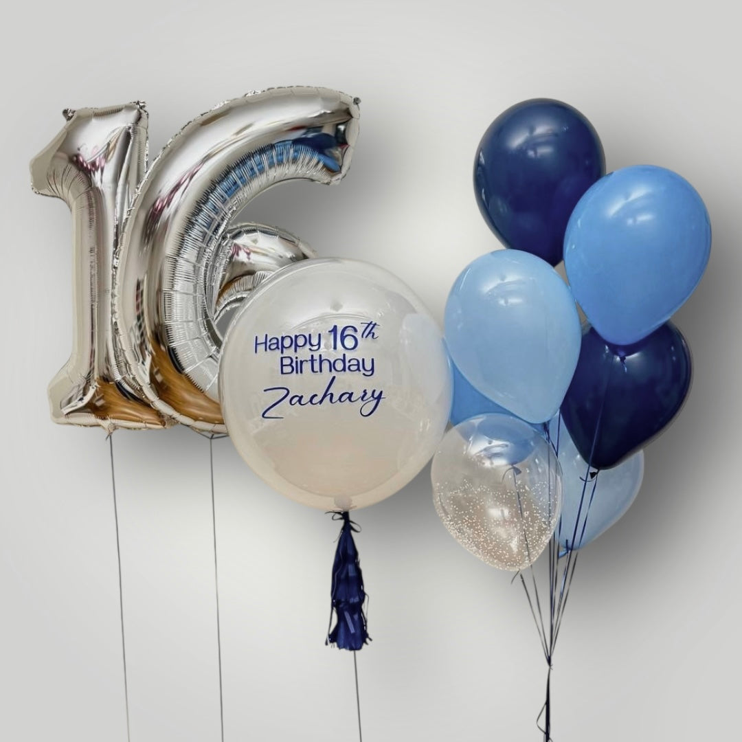 Shades of Blue Birthday Set
